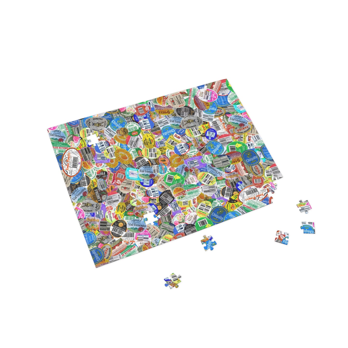 Sticker Puzzle, Produce Sticker Puzzle Jigsaw, Custom Puzzle, Kids Puzzle Game, Brain Teaser, Family Activity