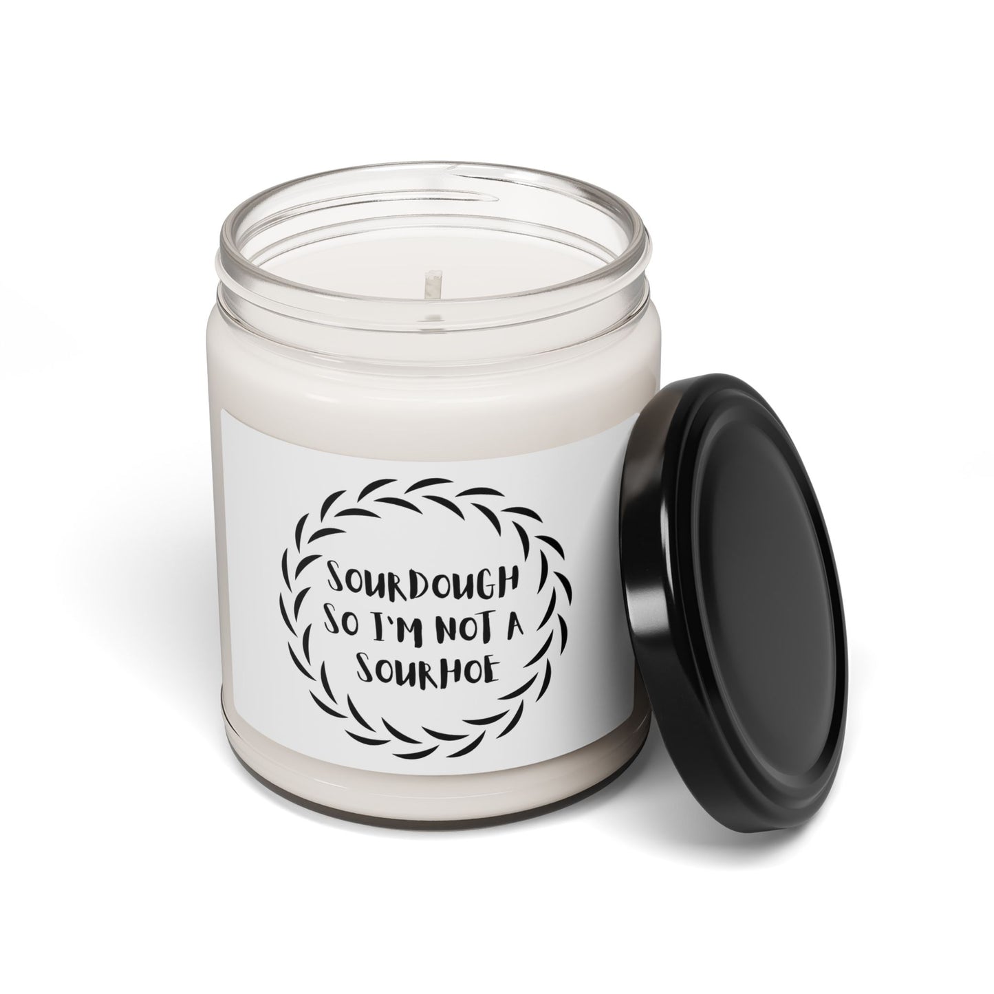 Soy Candle, Sourdough Lover Gift, Home Fragrance, Hand Poured Candle, Foodie Candle, Kitchen Decor (Black)
