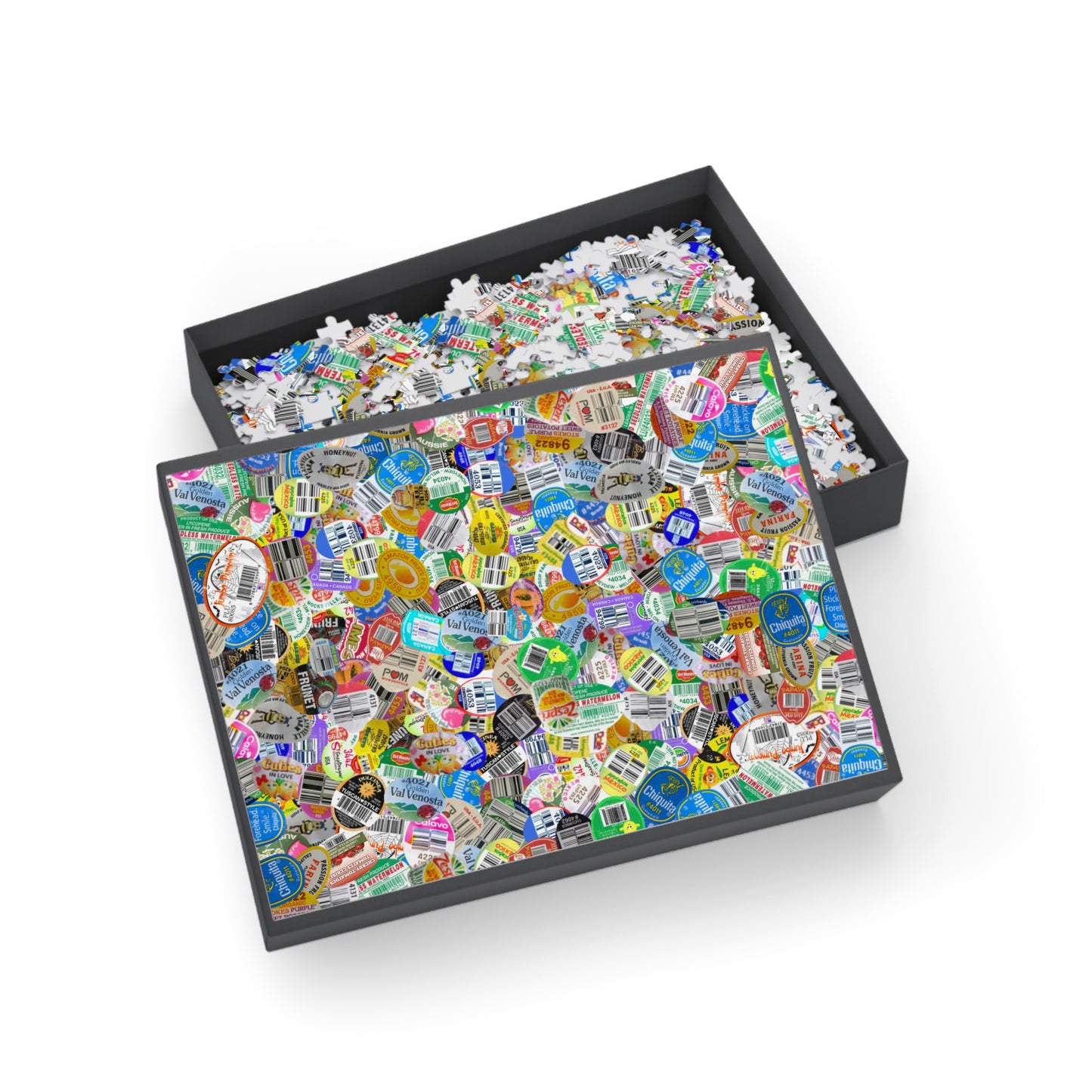Sticker Puzzle, Produce Sticker Puzzle Jigsaw, Custom Puzzle, Kids Puzzle Game, Brain Teaser, Family Activity