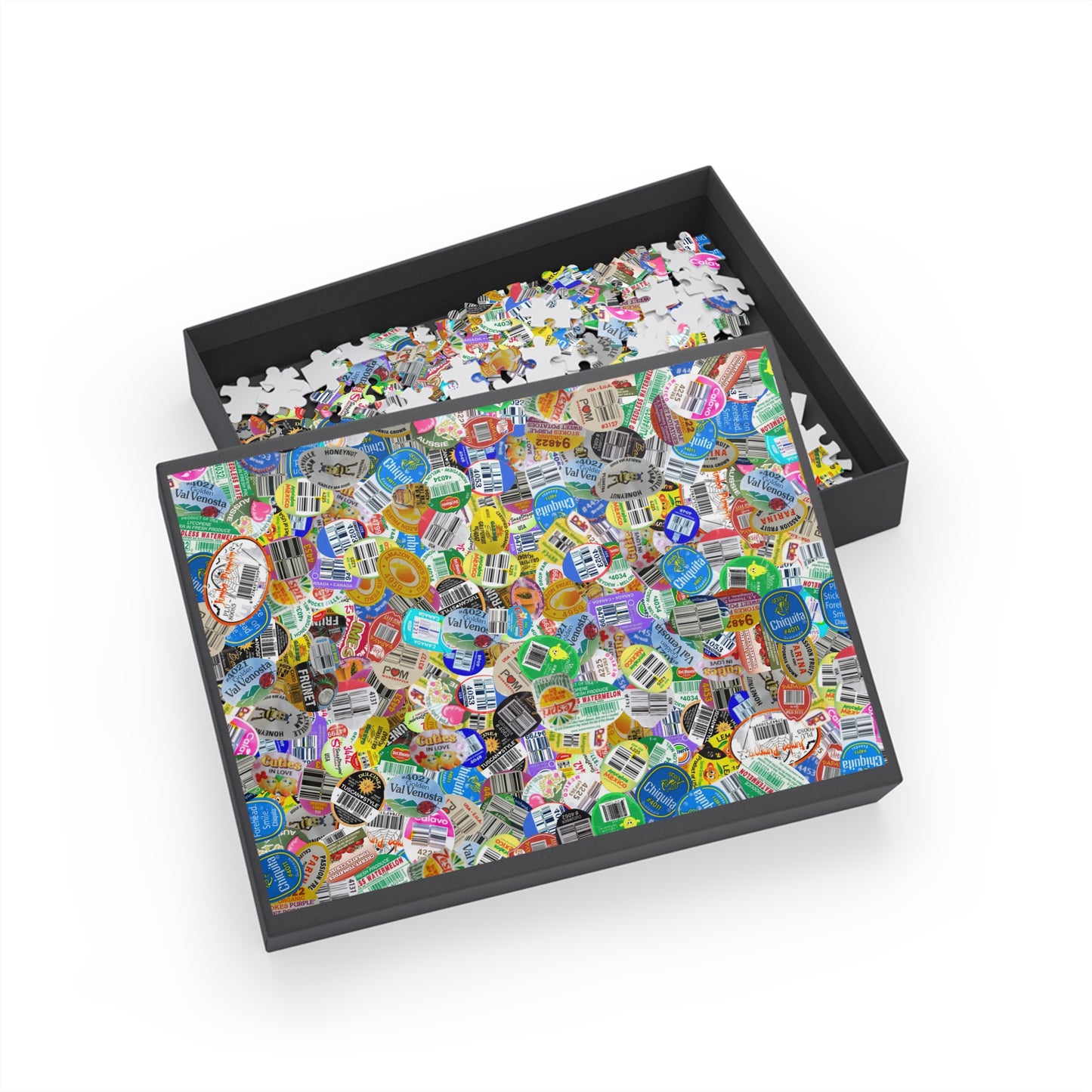 Sticker Puzzle, Produce Sticker Puzzle Jigsaw, Custom Puzzle, Kids Puzzle Game, Brain Teaser, Family Activity