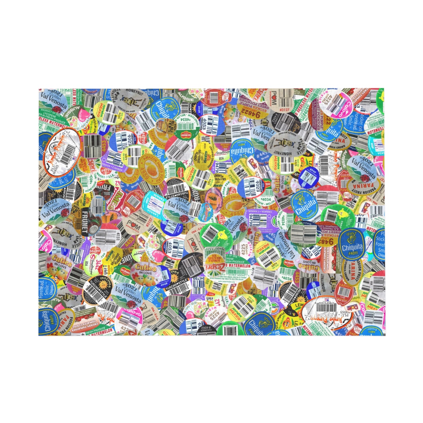 Sticker Puzzle, Produce Sticker Puzzle Jigsaw, Custom Puzzle, Kids Puzzle Game, Brain Teaser, Family Activity