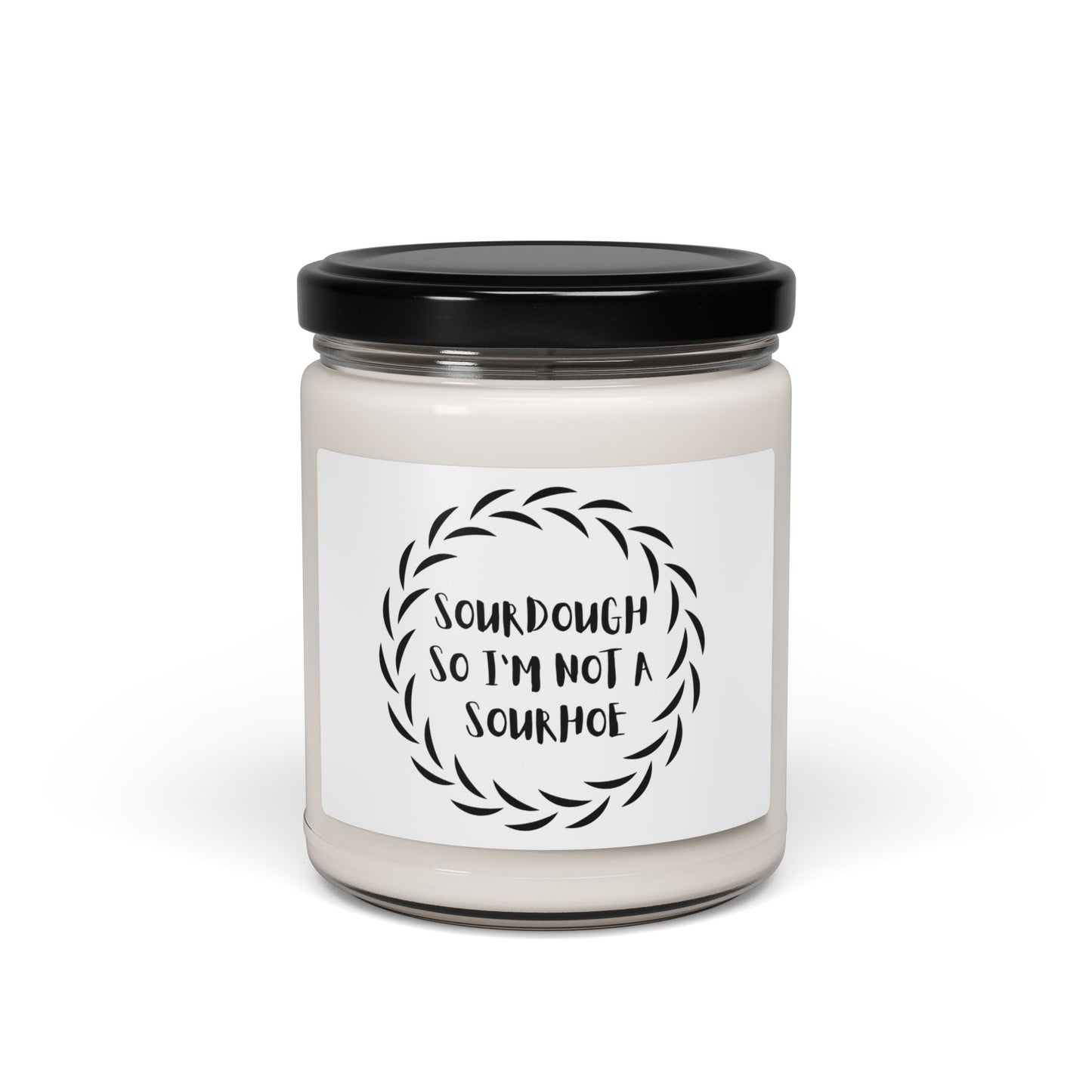 Soy Candle, Sourdough Lover Gift, Home Fragrance, Hand Poured Candle, Foodie Candle, Kitchen Decor (Black)