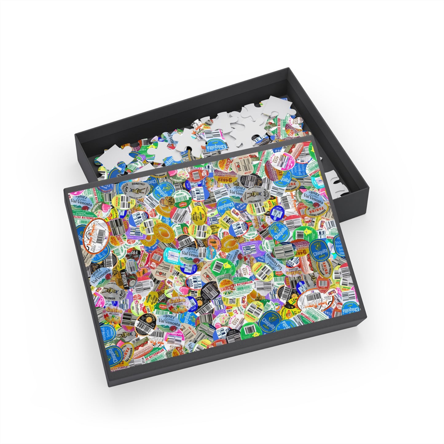 Sticker Puzzle, Produce Sticker Puzzle Jigsaw, Custom Puzzle, Kids Puzzle Game, Brain Teaser, Family Activity
