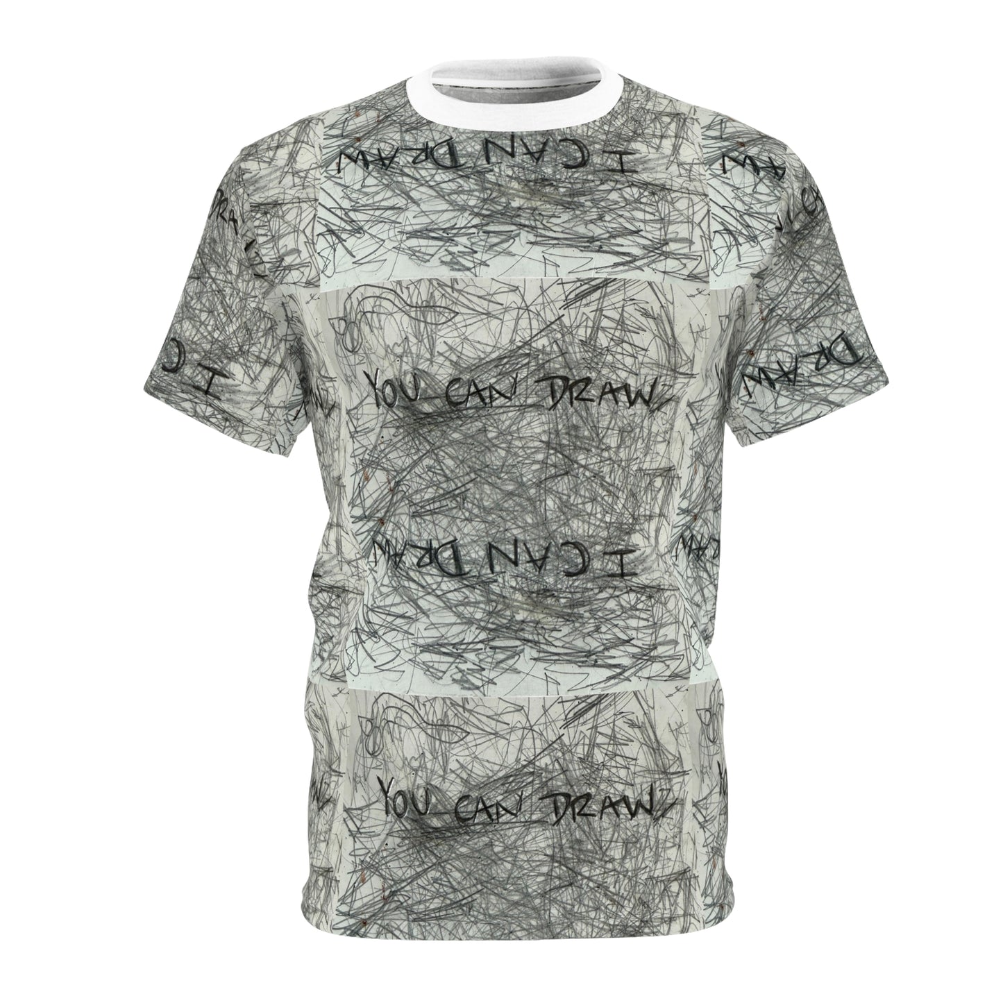 Graphic Tee - You Can Draw I can Draw Unisex Cut & Sew Tee, anyone can draw