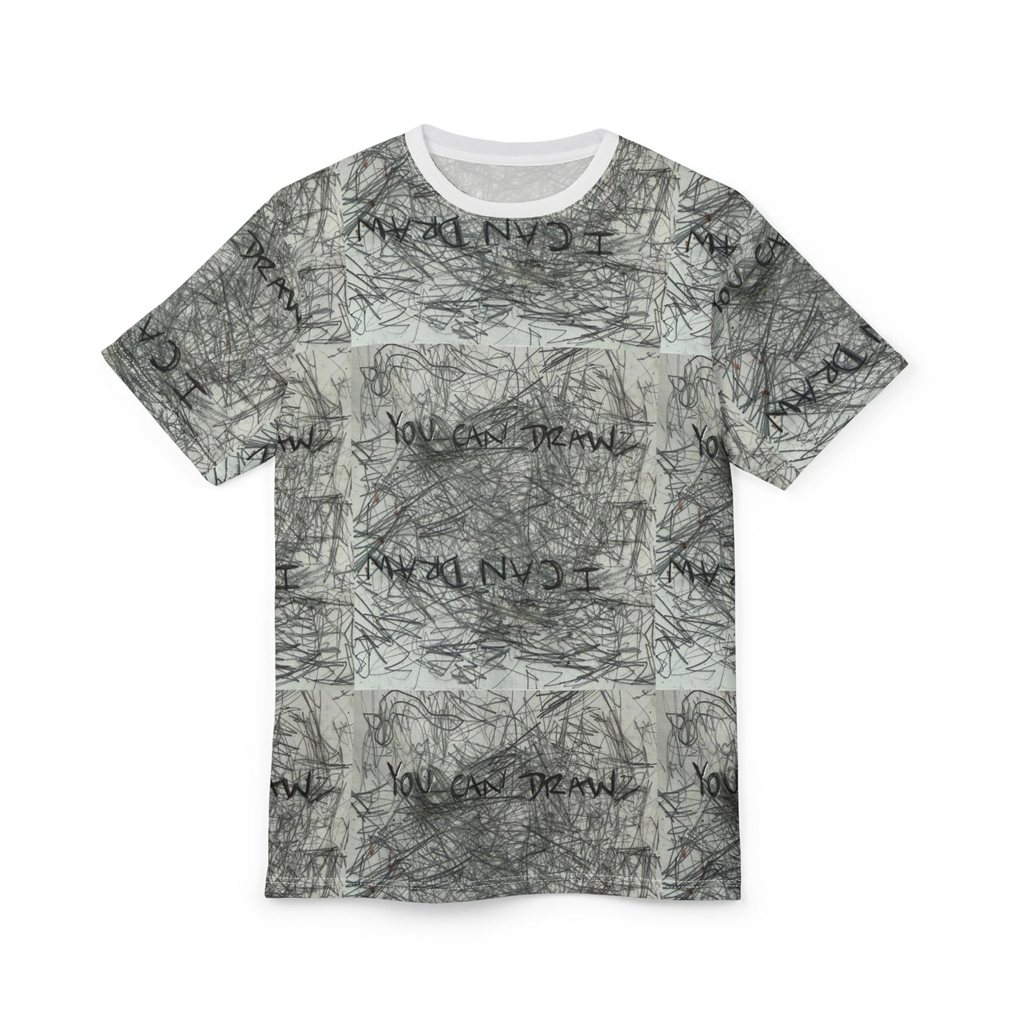Graphic Tee - You Can Draw I can Draw Unisex Cut & Sew Tee, anyone can draw