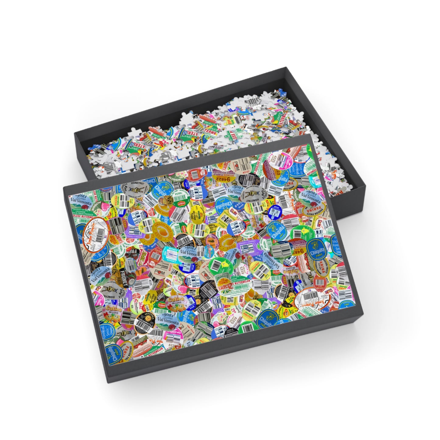 Sticker Puzzle, Produce Sticker Puzzle Jigsaw, Custom Puzzle, Kids Puzzle Game, Brain Teaser, Family Activity