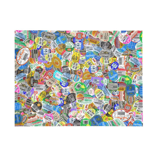 Sticker Puzzle, Produce Sticker Puzzle Jigsaw, Custom Puzzle, Kids Puzzle Game, Brain Teaser, Family Activity